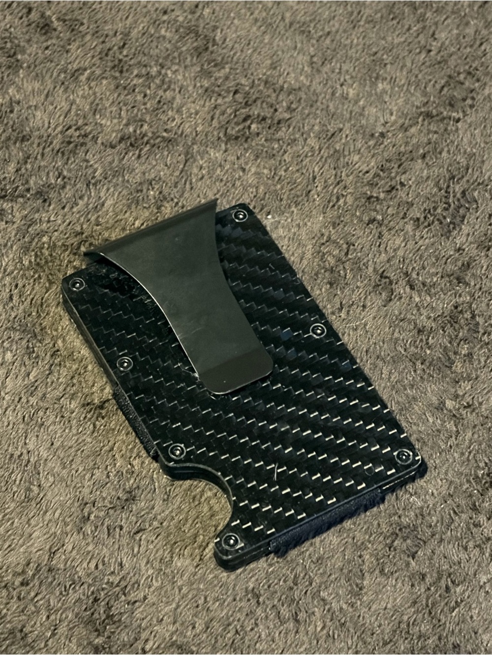 Slim Carbon Fiber Money Clip Wallet
